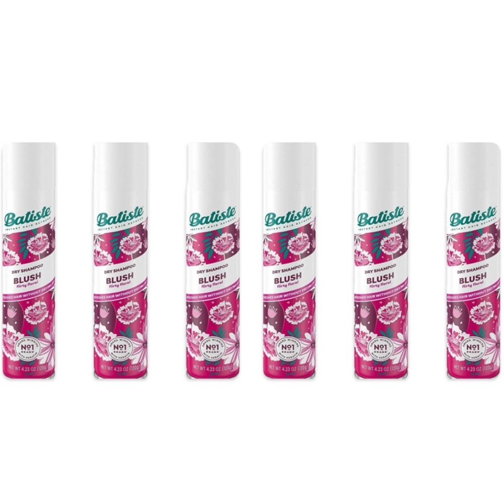 NEW Lot of 6x [Batiste] BLUSH Dry Shampoo - Full size, not travel! - Picture 2 of 9
